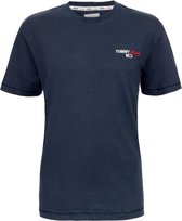 Tommy Hilfiger Jeans Corp Tee - Regular Fit - Ronde hals - 100% katoen - Navy - L