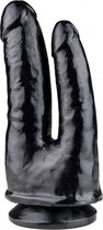 XXLTOYS - Mel - Double Dildo - Insertable length 18 X 8.5 cm - Black - Made in Europe