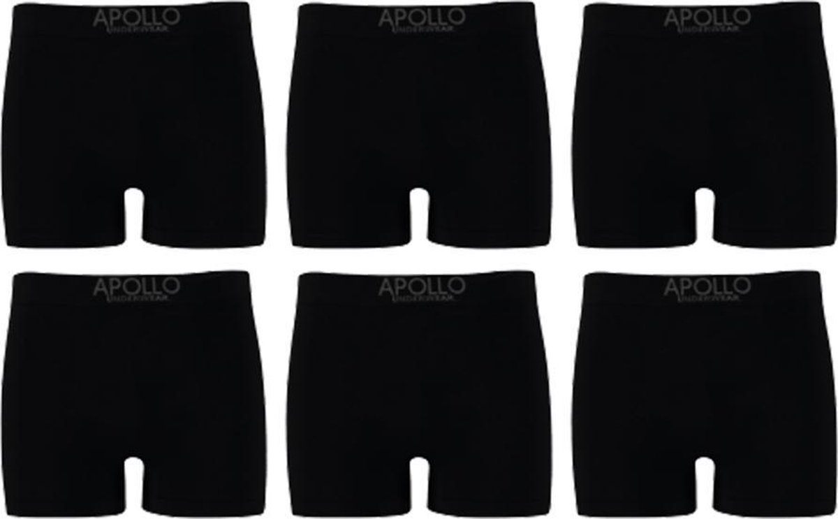 Boxershort heren - Heren ondergoed - Boxershorts jongens - Naadloos - Zwart  - Maat M -... | bol.com