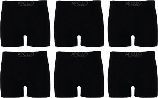 Boxershort heren - Heren ondergoed - Boxershorts jongens - Naadloos - Zwart  - Maat M - | bol.com