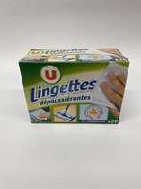 Lingettes elektrostatische stof verwijderaar doekjes 5X20
