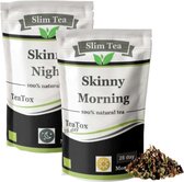 Slim Teatox - 28 dagen afslank en detox kuur - optimaal gewichtsverlies - 2 soorten Natuurlijke thee