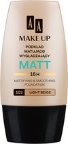 Aa - Make Up Matt Foundation Mattifying Foundation 103 Light Beige 30Ml