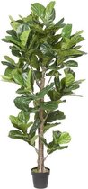 Kunst vioolbladplant 'Ficus lyrata' met pot - h190cm