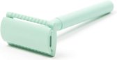 Safety Razor Mint - trus. - inclusief 5 scheermesjes - voor vrouwen unisex  - Double Edge Single Blade - Zero Waste - Duurzaam Scheren
