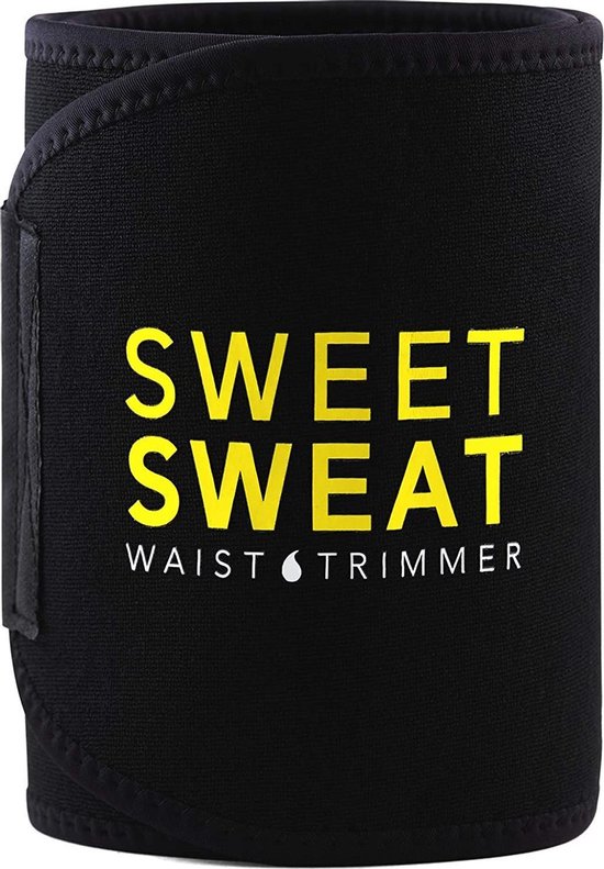 Sweet Sweat Waist Trimmer - Waist Trainer - Afslankband - Waist Shaper - Sauna Belt Geel | Size: Small