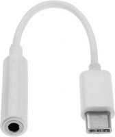 Universele Verloop adapter | Male USB-C naar Female 3.5mm jack Aux stekker, verloopstuk