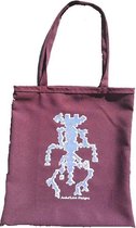 Anha'Lore Designs - Alien - Exclusieve handgemaakte tote bag - Bordeaux