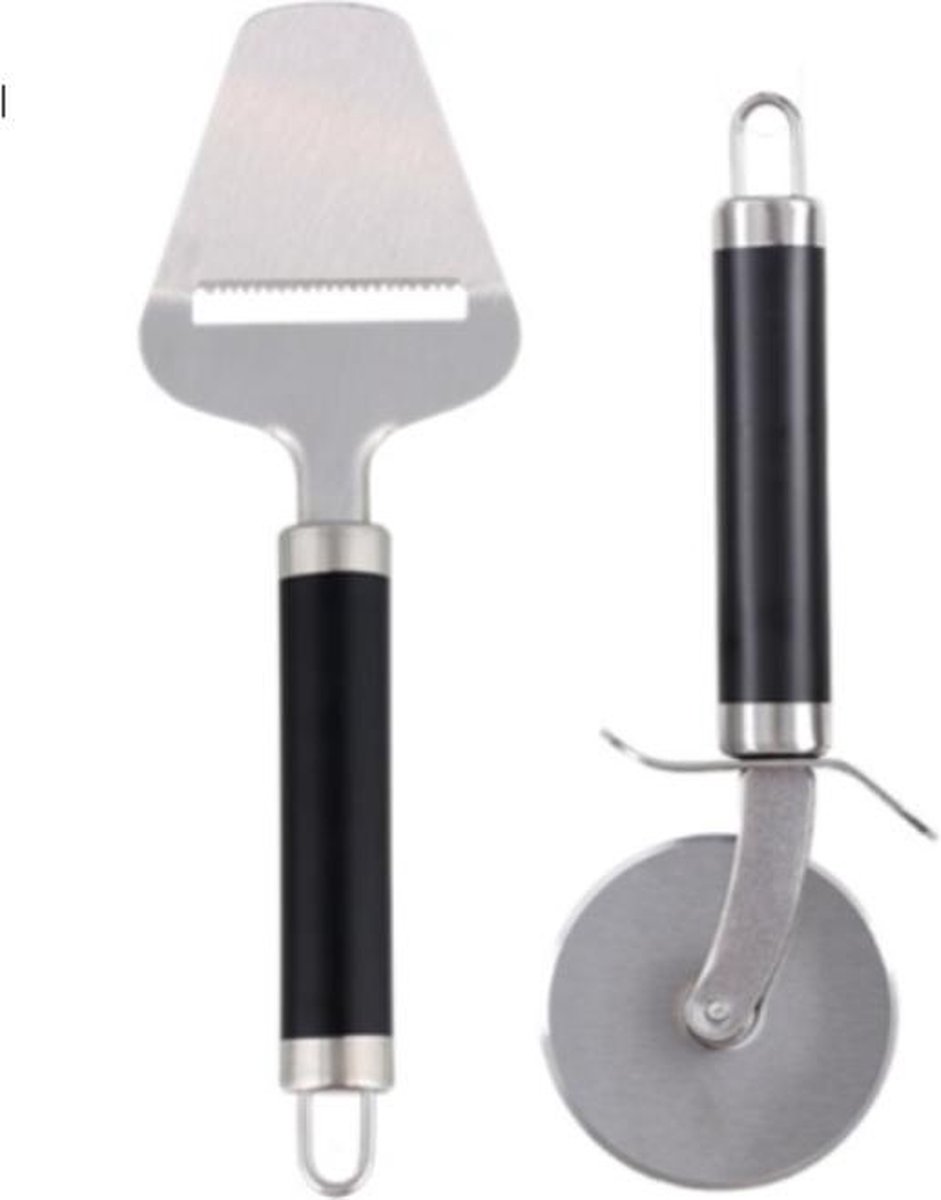 2x Redstone -1x Kaasschaaf+ 1x Pizzasnijder- Kaasschaaf- Pizzasnijder- keuken- Roestvrijstaal- Keukengerei- Keukenbenodigdheden- Kitchen essentials- Cheese slicer- Pizza cutter-