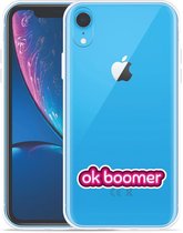 Geschikt voor Apple iPhone Xr Hoesje OK Boomer - Designed by Cazy