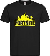 Zwart T shirt met Geel "Fortnite Battle Royal" print size L