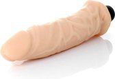 Power Escorts - Realistische vibrator - Cyberleer - Extra gewoon flexibel materiaal - Beige - 19 Cm