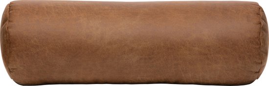 WOOOD Spool Rolkussen - recycle leer - Cognac - 20x20x61