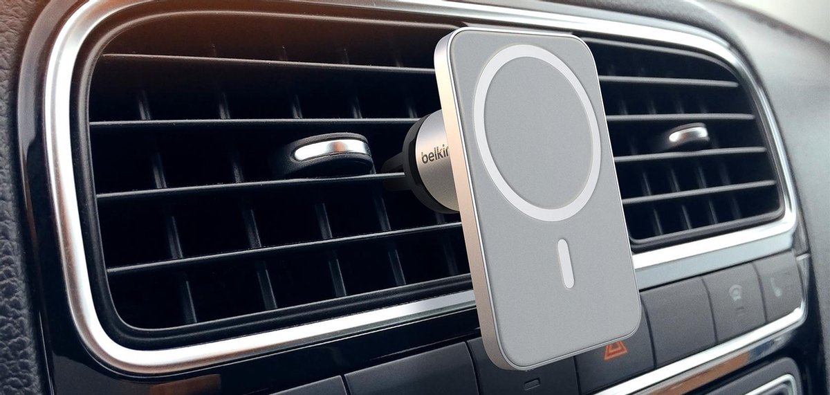 In het algemeen Leia telefoon Belkin PRO-ventilatieroosterhouder met MagSafe voor in de auto - Zilver |  bol.com