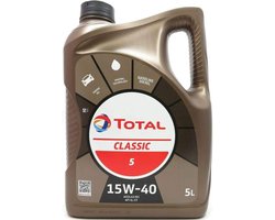Total Classic 5 15W-40 - minerale olie voor benzine- en dieselmotoren - 5 liter