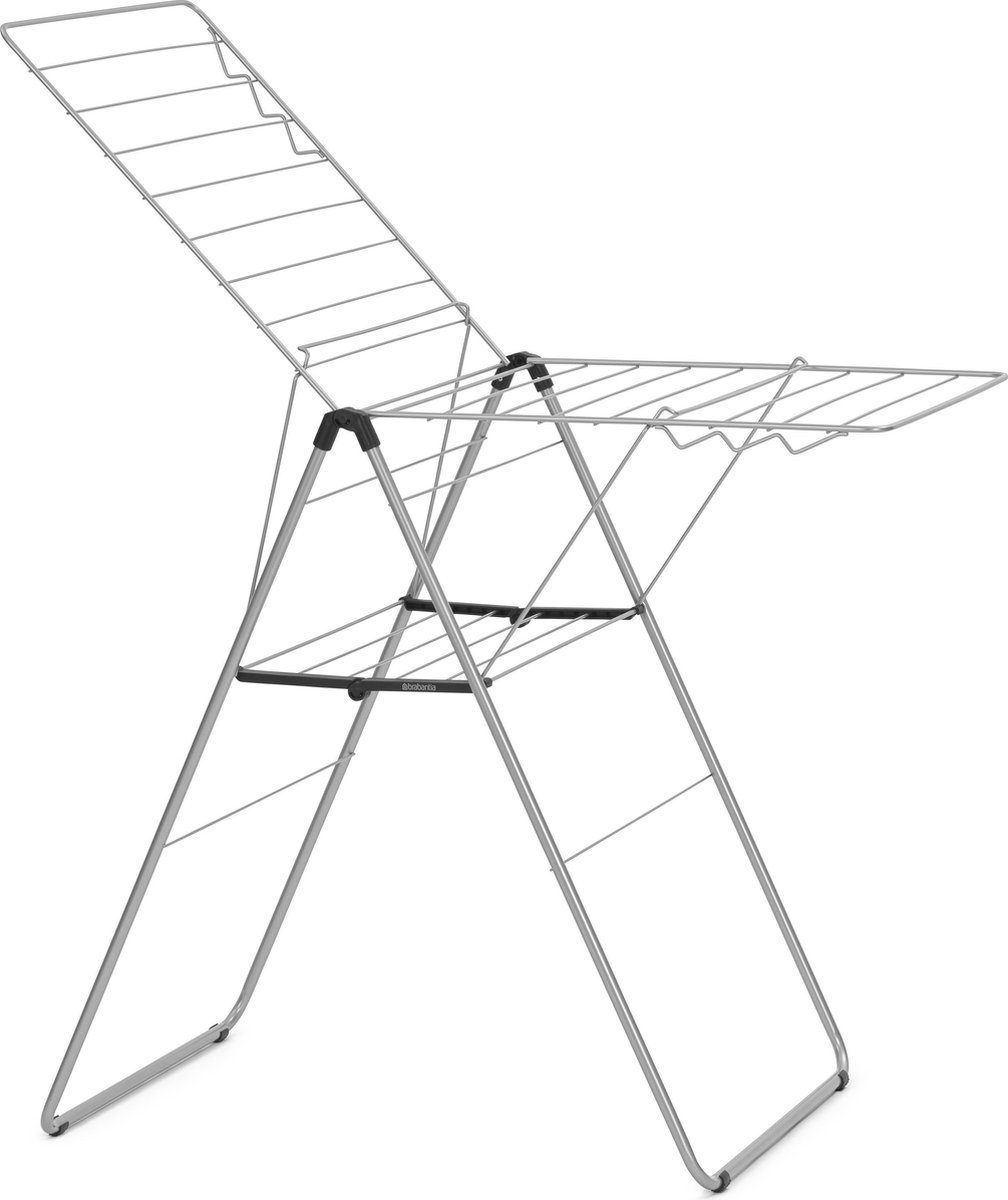 Brabantia HangOn Droogrek inklapbaar - 20 meter - Metallic Grey