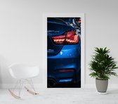 Deursticker - deurposter - BMW M4 cs - autosticker -201,5 x 93 cm - ook andere maten