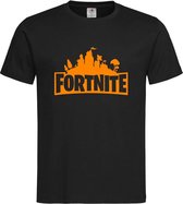 Zwart T shirt met Oranje "Fortnite Battle Royal" print size XXL