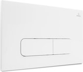 Dynamic Way bedieningspaneel - strepen glans wit - Geberit UP320 en UP720