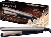 Remington Stijltang Keratin Protect S8540 Essential, Verrijkt met Keratine En Amandelolie, 9 temperatuurstanden, Digitaal Display, Turbo-Boost, Extra Verzorgend Steilen