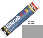 Soudal Silirub Color kit – siliconekit – montagekit - RAL 9006 - Blank Aluminium - 106735