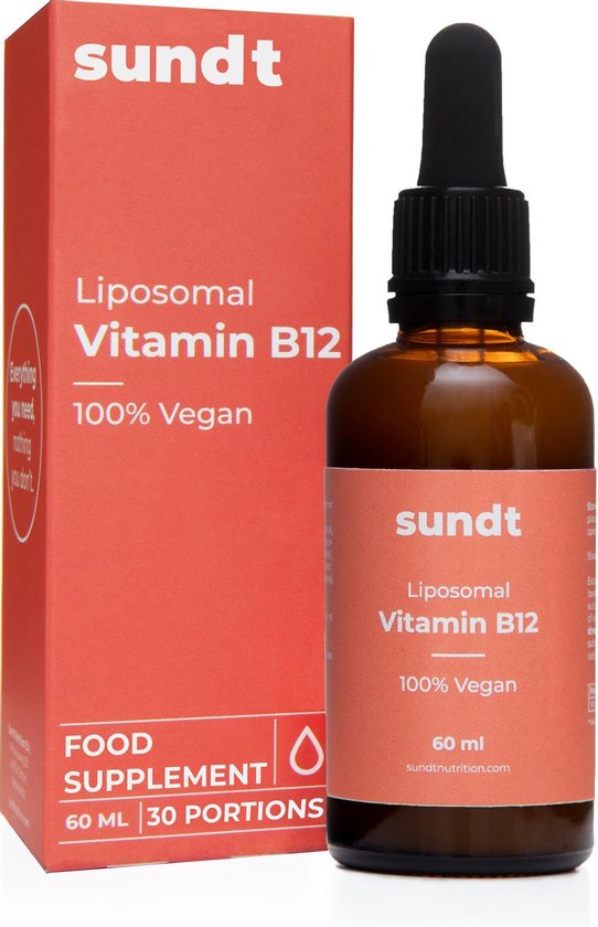 Vitamine B12 Liposomaal Voedingssupplement van Sundt© - 60 ml - 100% - Hoge... | bol.com