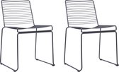 MOWELLI - 2 chaises de jardin ' Hay Hee Style' Zwart - Coussin inclus