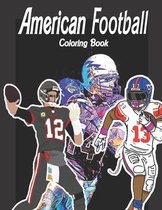 American Football Coloring Book: For adults, 100 PAGES (8.5"x11") inches