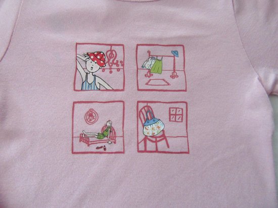 petit bateau , meisje, t-shirt lange mouw , rose , 6jaar  114 - Petit Bateau