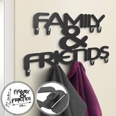 Pippa Design wandkapstok "Family and Friends" - 9 haken