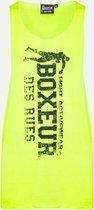 Boxeur Des Rues - Wide Jersey Raw Cut Tank Front Logo - Geel - S