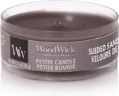 Woodwick Sueded Sandalwood petite kaars