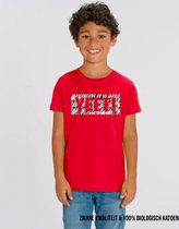 T-Shirt Yeet! Zebra Rood