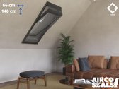 Insecten Hor Dakraam – 66 x 140 cm – Hor Geschikt voor Velux FK08 - Insect Raamhor - Vliegenhor  – Velux Tuimelvenster Oplossing