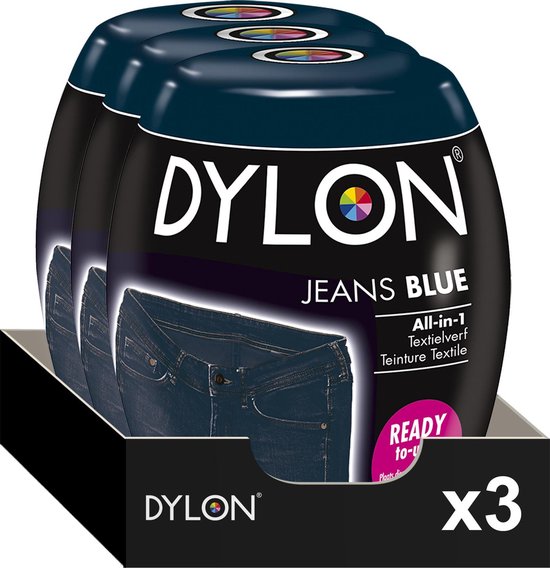 3x Dylon Textielverf Blue Jeans 350 gr | bol.com