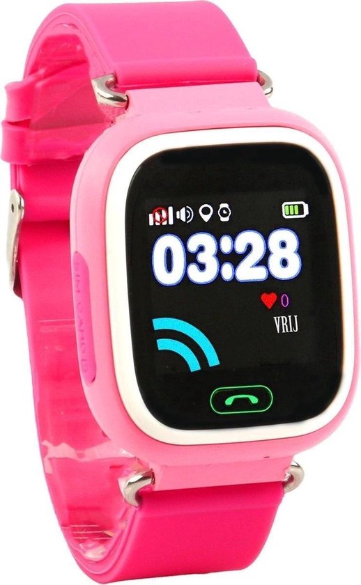 Optible Babino - Kinder Horloge - GPS Tracker - Camera - Roze