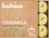 Bolsius - Citronella - Geurtheelichten - 144 stuks