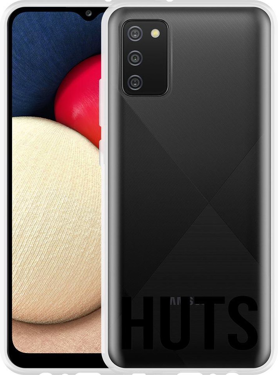 Samsung Galaxy A02s Hoesje Huts zwart - Designed by Cazy