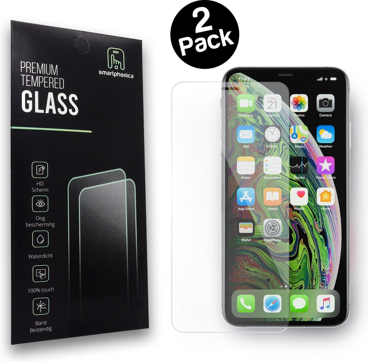 iPhone 11 Pro | Tempered Glass Screenprotector | 2-Pack | Smartphonica