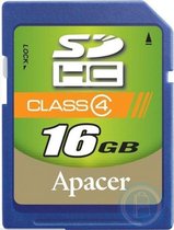 Apacer AP16GDSHC4-R 16GB SDHC flashgeheugen