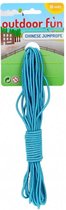 Springelastiek / elastiekenspel (elastisch springtouw) 10 meter BLAUW met glitter