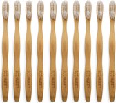 Eco Nutty - Bamboe tandenborstels - Duurzaam - set van 10 stuks