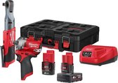 Milwaukee M12 - M12FPP2AV-422P - Powerpack - in PackOut koffer - met soft inlay