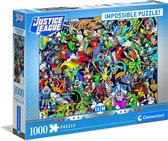 Clementoni - Puzzel 1000 Stukjes Impossible DC Justice League, Puzzel Voor Volwassenen en Kinderen, 14-99 jaar, 39599