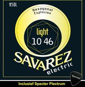 Savarez H50L Premium Gitaarsnaren Voor De Elektrische Gitaar Met Specter Plectrum | Snarenset | Elektrisch | Stalen Snaren