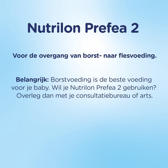 Nutrilon Prefea 2 - Flesvoeding Vanaf 6 Maanden 800g | bol.com