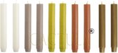 Cactula dikke dinerkaarsen | 18 x 2.6 cm | 10 stuks | 5 kleuren | Humanity