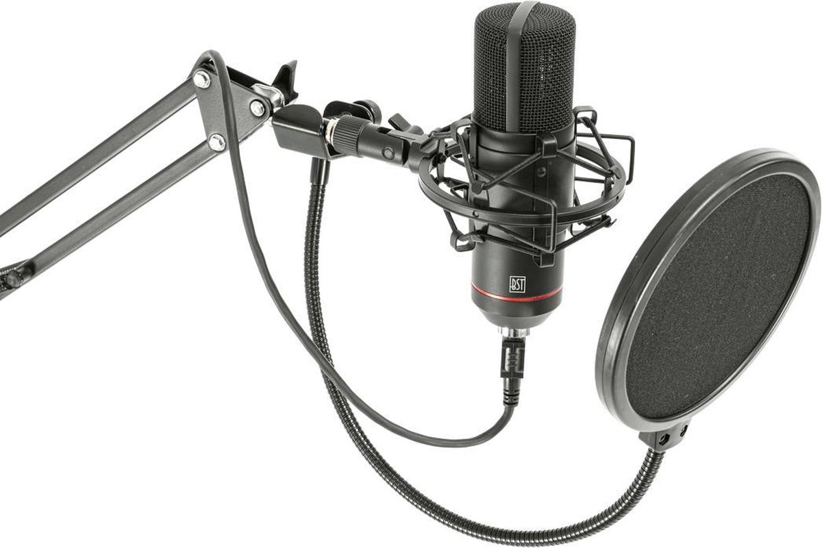 BST - Professionele USB microfoonset voor opnames, streaming en podcasting.