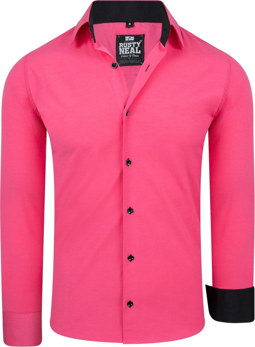Shirt Chemise Rose Fluo Chemise à Manches Courtes Pour Homme Baewatch