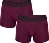 Zaccini boxershorts Bordeaux - 2-pak